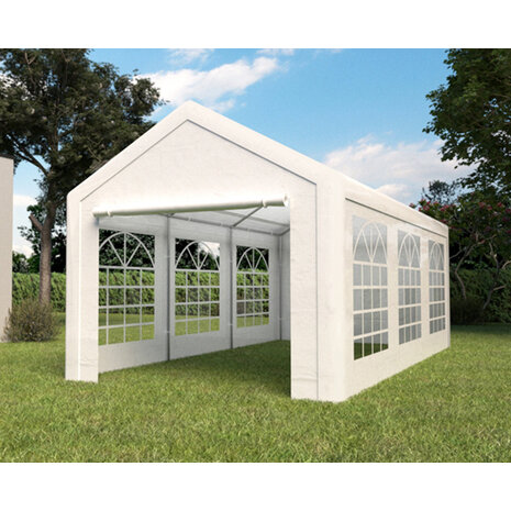 Lizzely Garden & Living Tente de réception 3x6m premium 240g/m² PE poteaux acier galvanisés tonnelle de jardin