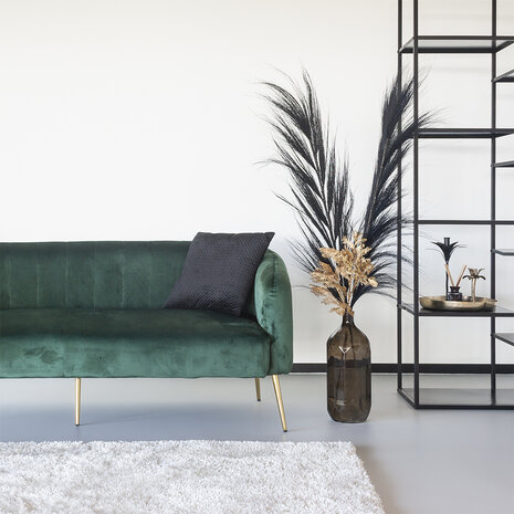 Lizzely Garden & Living Etagère de rangement et à livres, bibliothèque murale industriel Gina acier noir 90x185cm