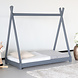 Lizzely Garden & Living Lit pour bambin Michelle gris 148x76x137cm lit pour enfant Lizzely Garden & Living Lit pour bambin Michelle gris 148x76x137cm lit pour enfant