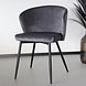 Lizzely Garden & Living Chaise de salle à manger Felix gris velours Lizzely Garden & Living Chaise de salle à manger Felix gris velours