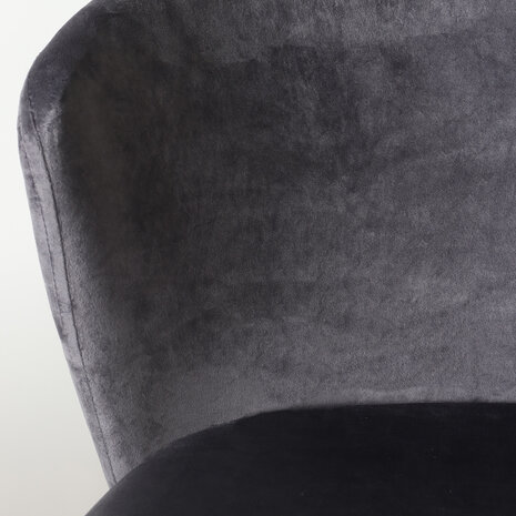 Lizzely Garden & Living Chaise de salle à manger Felix gris velours Lizzely Garden & Living Chaise de salle à manger Felix gris velours