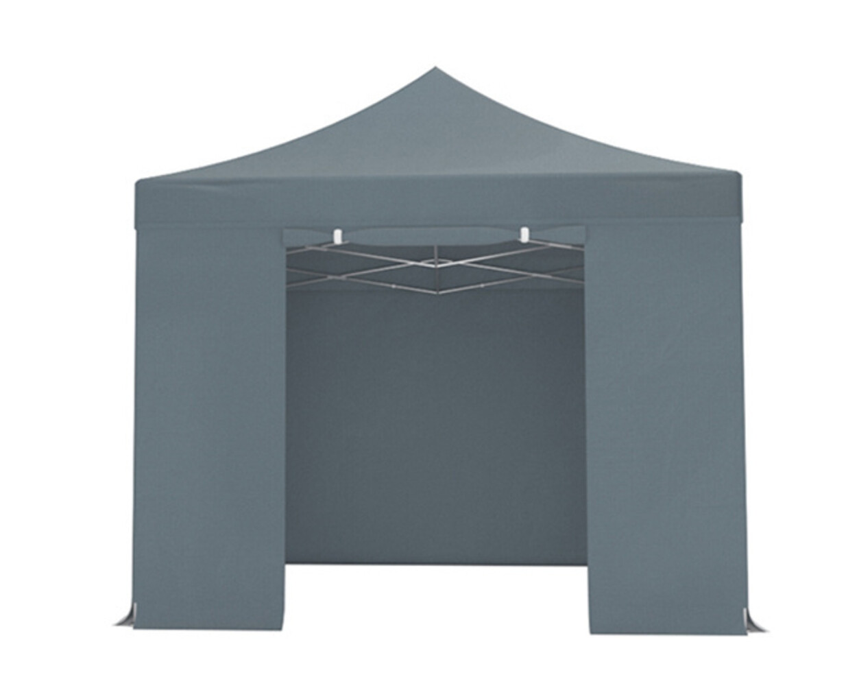 Tonnelle de jardin Easy Up pliable semi prof 3x3m gris (tubes en aluminium 30mm)