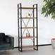 Lizzely Garden & Living Etagère de rangement et à livres, bibliothèque murale industriel Dex MDF 70x185cm Lizzely Garden & Living Etagère de rangement et à livres, bibliothèque murale industriel Dex MDF 70x185cm