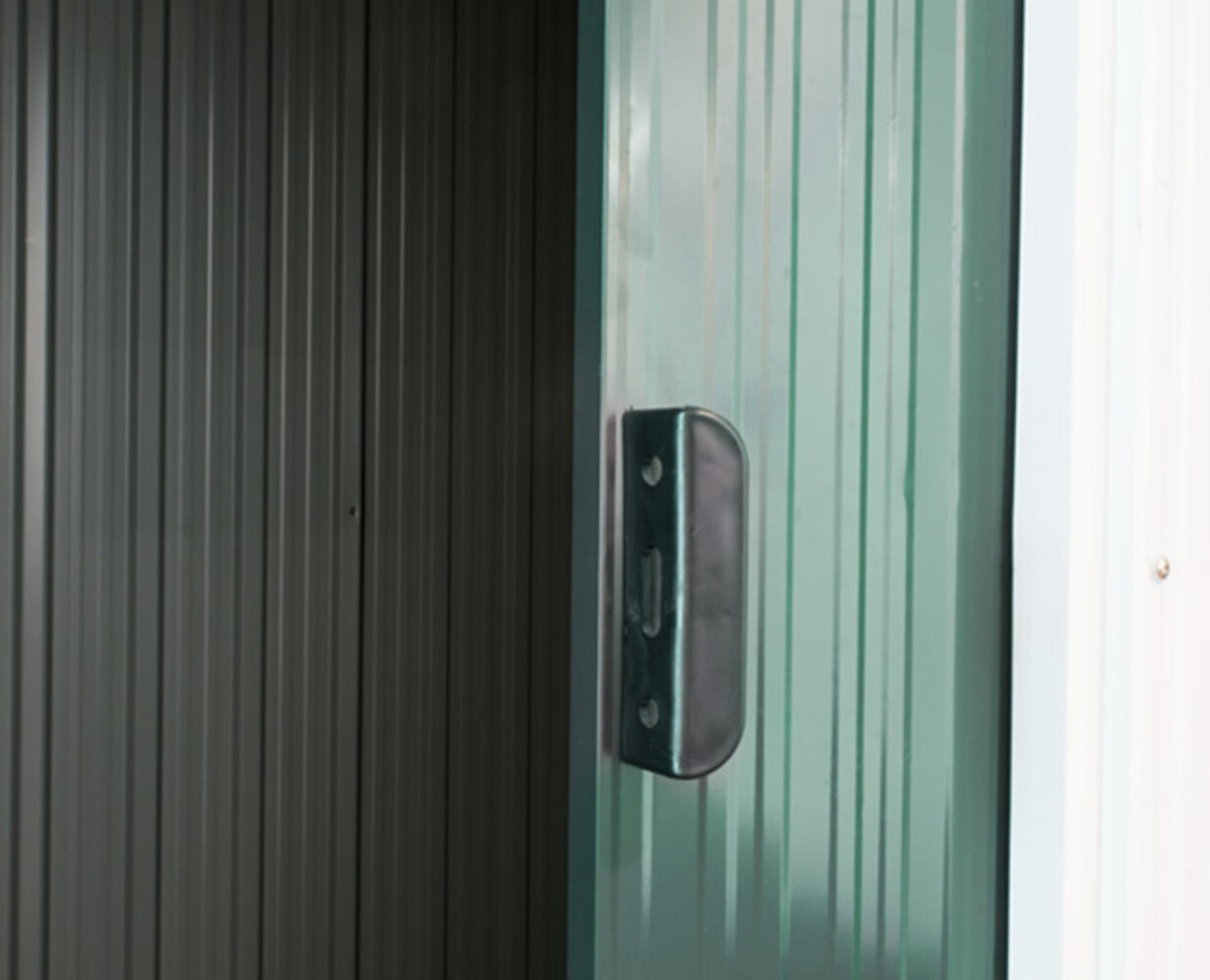 Abri de jardin en métal (4,3 m3) PETIT vert HxLxl: 181x195x121cm Abri de jardin en métal (4,3 m3) PETIT vert HxLxl: 181x195x121cm