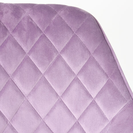 Lizzely Garden & Living Chaise de salle à manger Yurgan velours violet avec accoudoirs Lizzely Garden & Living Chaise de salle à manger Yurgan velours violet avec accoudoirs