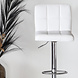 Lizzely Garden & Living Tabouret de bar Anel simili cuir blanc Lizzely Garden & Living Tabouret de bar Anel simili cuir blanc