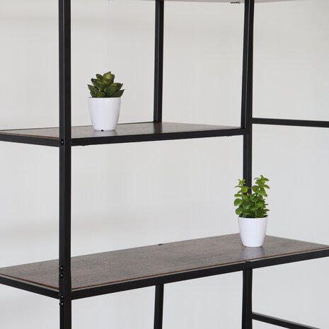 Lizzely Garden & Living Etagère de rangement bibliothèque murale Kirja MDF 84x168cm