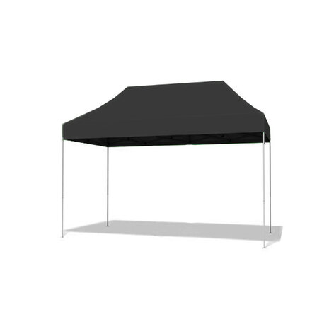 Lizzely Garden & Living Tonnelle de jardin Easy Up pliable semi prof 3x4,5m noir (tubes en aluminium 30mm) sans parois latérales Lizzely Garden & Living Tonnelle de jardin Easy Up pliable semi prof 3x4,5m noir (tubes en aluminium 30mm) sans parois latérales