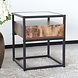 Lizzely Garden & Living Table de chevet Luke 43x43x54cm bois foncé Lizzely Garden & Living Table de chevet Luke 43x43x54cm bois foncé