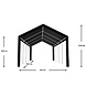 Lizzely Garden & Living Tente de réception 4x8m semi professionnelle 180 gr/m² PE noir tonnelle de jardin Lizzely Garden & Living Tente de réception 4x8m semi professionnelle 180 gr/m² PE noir tonnelle de jardin