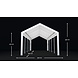 Lizzely Garden & Living Tente de réception 4x8m semi prof 180 gr/m² PE gris Lizzely Garden & Living Tente de réception 4x8m semi prof 180 gr/m² PE gris