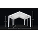 Lizzely Garden & Living Tente de réception 4x6m semi prof 180 gr/m² PE gris Lizzely Garden & Living Tente de réception 4x6m semi prof 180 gr/m² PE gris