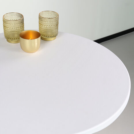 Lizzely Garden & Living Table haute mange debout blanc 60cm