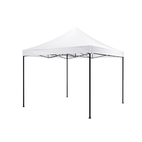 Lizzely Garden & Living Tonnelle de jardin Easy Up pliable luxe 3x3m blanc sans parois latérales