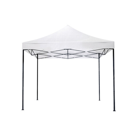 Lizzely Garden & Living Tonnelle de jardin Easy Up pliable luxe 3x3m blanc sans parois latérales