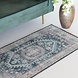 Lizzely Garden & Living Tapis vintage 70x140cm bleu foncé oriental avec motifs Lizzely Garden & Living Tapis vintage 70x140cm bleu foncé oriental avec motifs