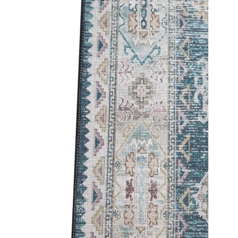 Lizzely Garden & Living Tapis vintage 70x140cm bleu foncé oriental avec motifs Lizzely Garden & Living Tapis vintage 70x140cm bleu foncé oriental avec motifs