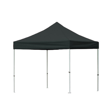 Lizzely Garden & Living Tonnelle de jardin Easy Up pliable semi prof 3x3m noir (tubes en aluminium 30mm) sans parois latérales