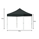 Lizzely Garden & Living Tonnelle de jardin Easy Up pliable semi prof 3x3m noir (tubes en aluminium 30mm) sans parois latérales Lizzely Garden & Living Tonnelle de jardin Easy Up pliable semi prof 3x3m noir (tubes en aluminium 30mm) sans parois latérales