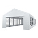 Lizzely Garden & Living Tente de réception 5x10m semi professionnelle 180 gr/m² PE blanc tonnelle de jardin Lizzely Garden & Living Tente de réception 5x10m semi professionnelle 180 gr/m² PE blanc tonnelle de jardin