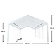 Lizzely Garden & Living Tente de réception 5x10m semi professionnelle 180 gr/m² PE blanc tonnelle de jardin Lizzely Garden & Living Tente de réception 5x10m semi professionnelle 180 gr/m² PE blanc tonnelle de jardin