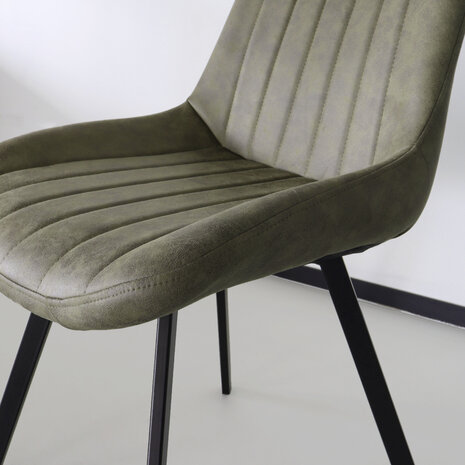 Lizzely Garden & Living Chaise de salle à manger Susta vert foncé