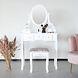 Lizzely Garden & Living Coiffeuse Mara avec tabouret et miroir table de maquillage Lizzely Garden & Living Coiffeuse Mara avec tabouret et miroir table de maquillage