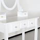 Lizzely Garden & Living Coiffeuse Mara avec tabouret et miroir table de maquillage Lizzely Garden & Living Coiffeuse Mara avec tabouret et miroir table de maquillage