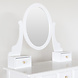 Lizzely Garden & Living Coiffeuse Mara avec tabouret et miroir table de maquillage Lizzely Garden & Living Coiffeuse Mara avec tabouret et miroir table de maquillage