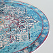Lizzely Garden & Living Tapis rond vintage 140cm blanc bleu oriental avec motifs Lizzely Garden & Living Tapis rond vintage 140cm blanc bleu oriental avec motifs