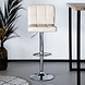 Lizzely Garden & Living Tabouret de bar Anel simili cuir beige Lizzely Garden & Living Tabouret de bar Anel simili cuir beige