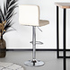 Lizzely Garden & Living Tabouret de bar Anel simili cuir beige Lizzely Garden & Living Tabouret de bar Anel simili cuir beige