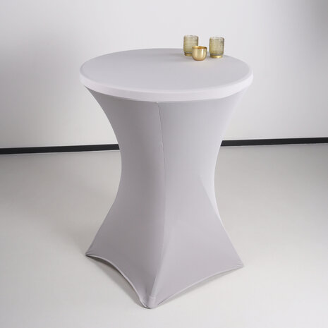 Lizzely Garden & Living Housse pour table haute mange debout 80cm gris