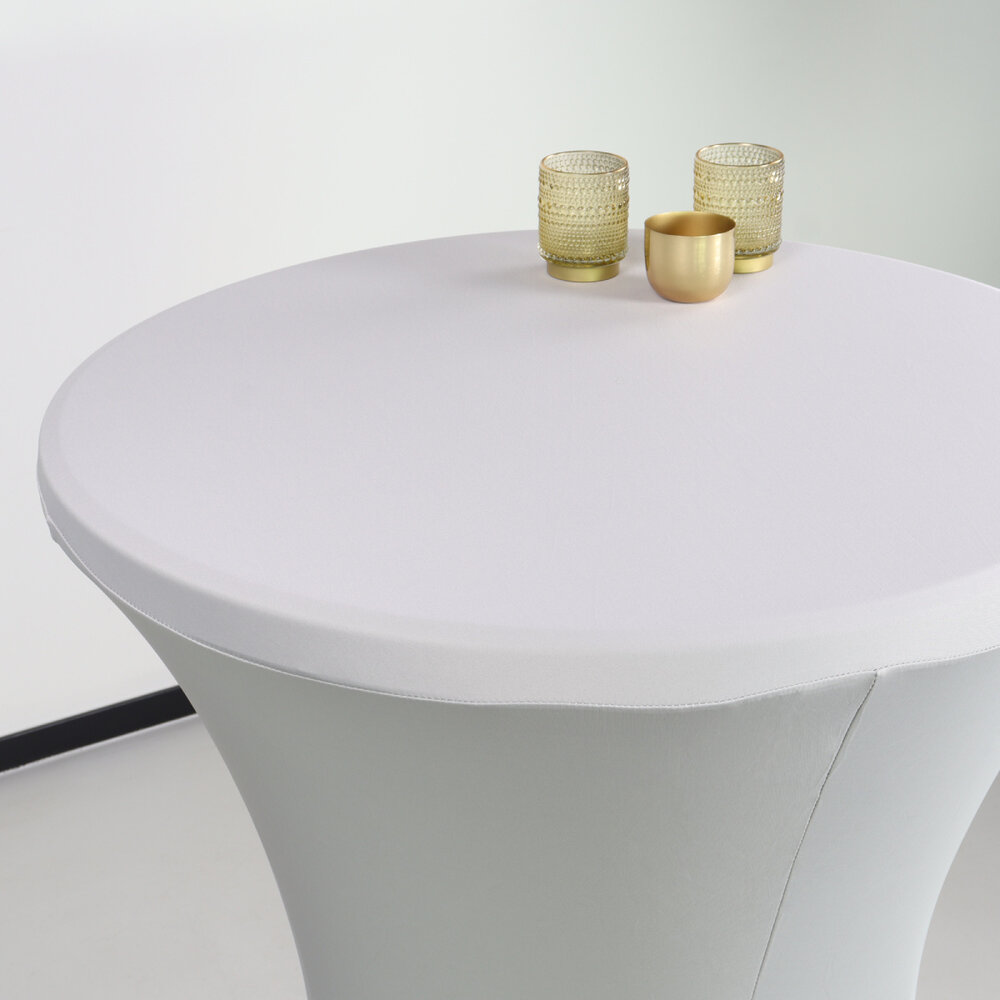 Housse pour table haute mange debout 80cm gris