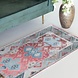 Lizzely Garden & Living Tapis vintage 70x140cm gris rouge oriental avec motifs Lizzely Garden & Living Tapis vintage 70x140cm gris rouge oriental avec motifs