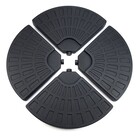 Base de Parasol 4 Pièces noir pieds de parasol
