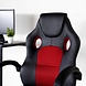 Lizzely Garden & Living Fauteuil de jeu et de bureau Velda rouge et noir Lizzely Garden & Living Fauteuil de jeu et de bureau Velda rouge et noir