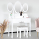 Lizzely Garden & Living Coiffeuse Bella avec tabouret et miroir table de maquillage Lizzely Garden & Living Coiffeuse Bella avec tabouret et miroir table de maquillage