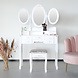 Lizzely Garden & Living Coiffeuse Bella avec tabouret et miroir table de maquillage Lizzely Garden & Living Coiffeuse Bella avec tabouret et miroir table de maquillage
