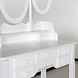 Lizzely Garden & Living Coiffeuse Bella avec tabouret et miroir table de maquillage Lizzely Garden & Living Coiffeuse Bella avec tabouret et miroir table de maquillage