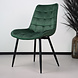 Lizzely Garden & Living Chaise de salle à manger De Vince velours vert foncé Lizzely Garden & Living Chaise de salle à manger De Vince velours vert foncé