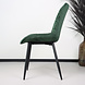 Lizzely Garden & Living Chaise de salle à manger De Vince velours vert foncé Lizzely Garden & Living Chaise de salle à manger De Vince velours vert foncé