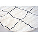 Lizzely Garden & Living Tapis rond pashmina 100cm blanc noir Lizzely Garden & Living Tapis rond pashmina 100cm blanc noir