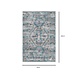 Lizzely Garden & Living Tapis vintage 70x140cm blanc bleu clair oriental avec motifs Lizzely Garden & Living Tapis vintage 70x140cm blanc bleu clair oriental avec motifs