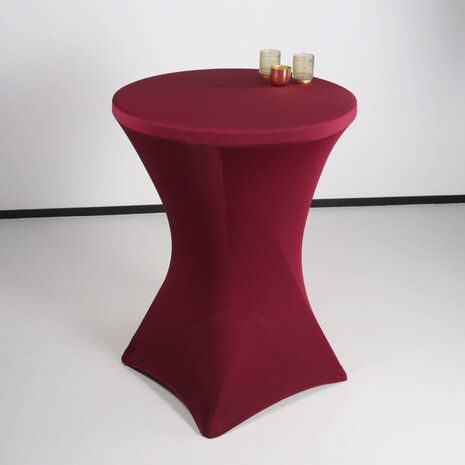 Lizzely Garden & Living Housse pour table haute mange debout 80cm rouge bordeaux