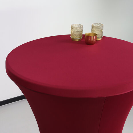 Lizzely Garden & Living Housse pour table haute mange debout 80cm rouge bordeaux