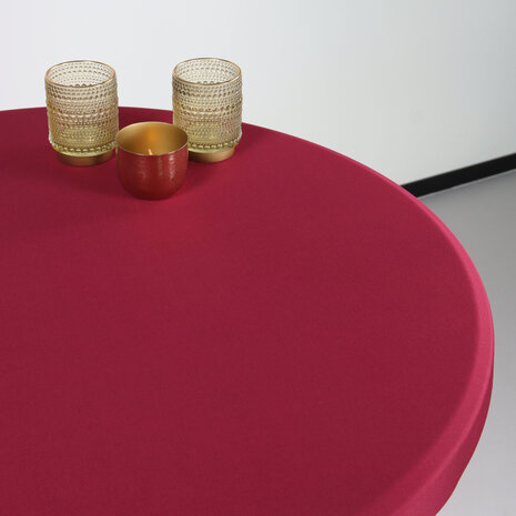 Lizzely Garden & Living Housse pour table haute mange debout 80cm rouge bordeaux