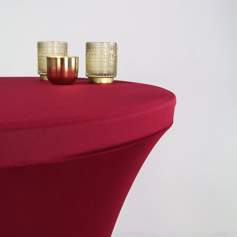 Lizzely Garden & Living Housse pour table haute mange debout 80cm rouge bordeaux