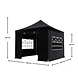 Lizzely Garden & Living Tonnelle de jardin Easy Up pliable semi prof 3x3m noir (tubes en aluminium 30mm) Lizzely Garden & Living Tonnelle de jardin Easy Up pliable semi prof 3x3m noir (tubes en aluminium 30mm)