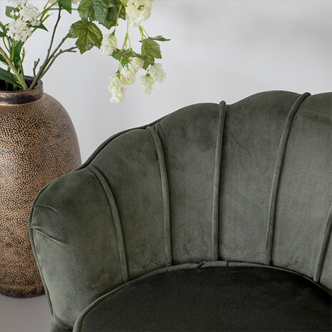 Lizzely Garden & Living Fauteuil enfant Belle vert foncé canapé 1 place